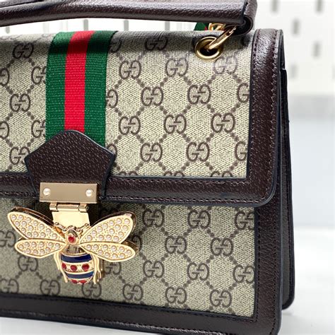 gucci silver bee bag|gucci bag with bee clasp.